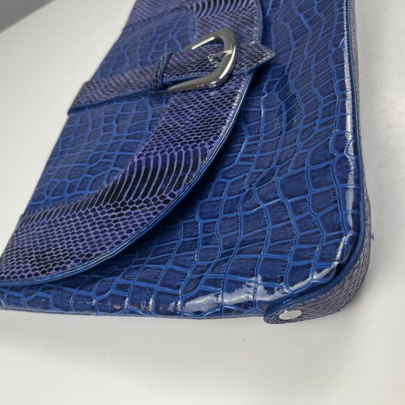 White House Black Market bag clutch blue (No Strap) - Picture 4 of 11